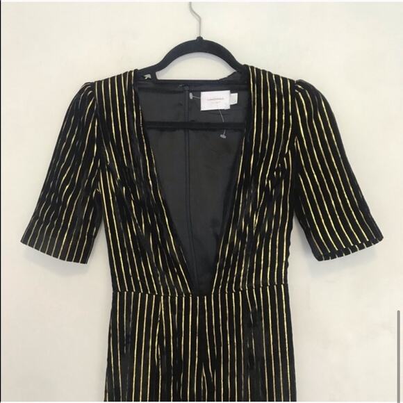 MISHA Collection Natalia Velvet Pantsuit Jumpsuit - Picture 6 of 7